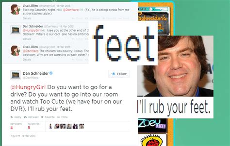 I hear there was a flareup last week during a meeting he had with nickelodeon executives where the thing is, feet aren't that funny. Will Dan Schneider creator of kids shows be the next ...