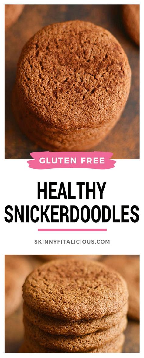 Healthy Snickerdoodles {GF, Low Calorie} - Skinny Fitalicious