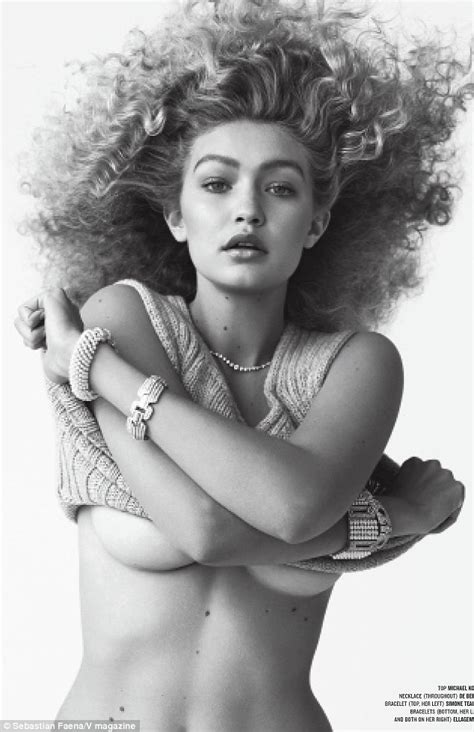 Wow she's got an amazing body! Cody Simpson's girlfriend Gigi Hadid poses topless for ...