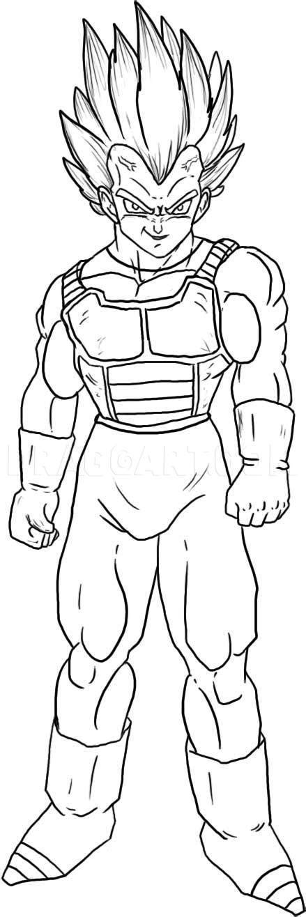 Vegeto when fused with goku in the fusion machine (2 potaras + 30,000 zeni). How To Draw Super Saiyan Vegeta, Step by Step, Drawing ...