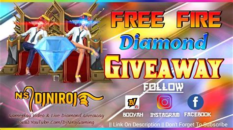 Free fire releases redeem codes for its players at a regular interval of time. Diamonds Giveaway Start // FREE FIRE live Diamond GIVEAWAY ...