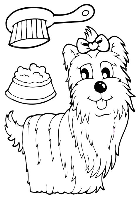 Get crafts, coloring pages, lessons, and more! Yorkshire terrier Coloring Pages to download and print for ...