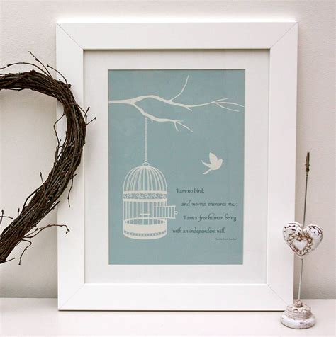 She demonstrates throughout the narrative of charlotte bronte's novel that she is a free human being with an independent will. having been orphaned in her childhood, jane must live with her uncle's wife, mrs. Jane Eyre Literary Quote Print | Quote prints, Bird prints, Jane eyre