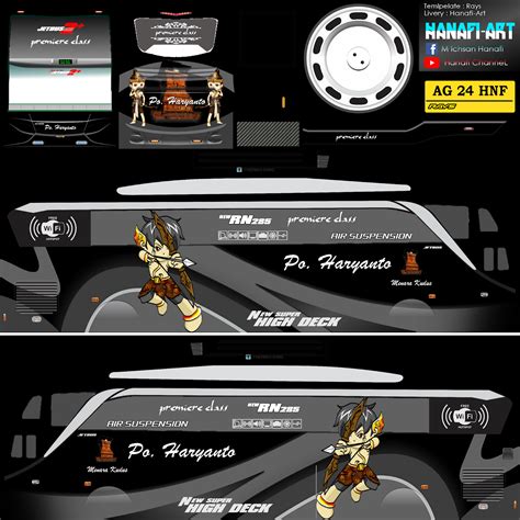 Livery arctic shd by zs. Livery Bus Bussid Haryanto SHD Mod Anime + Link Download ...