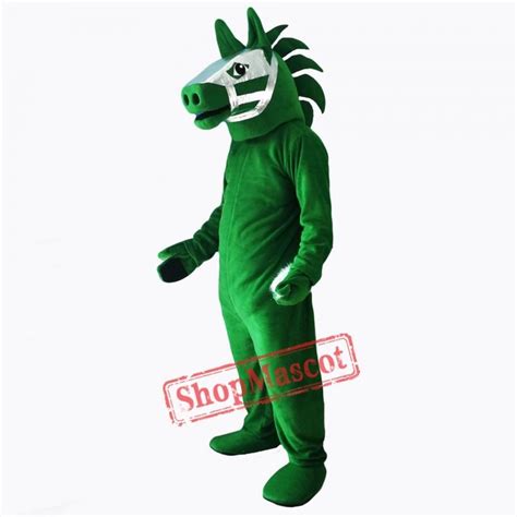 Green Trojan Horse Mascot Costume | Mascot costumes, Mascot, Cartoon mascot costumes
