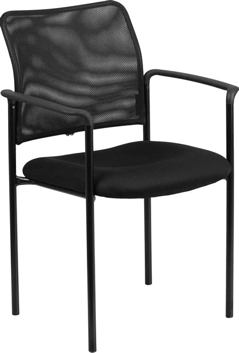 Was then notified it wasn't available for 6 months. Comfort Black Mesh Stackable Steel Side Chair With Arms ...