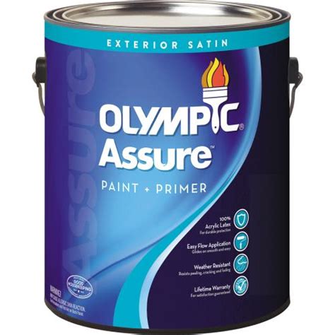 See more ideas about olympics, olympic paint, interior. Olympic Assure Satin Satin Exterior Tintable Paint (1 ...