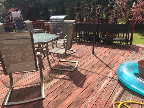 Stout connections and a simple design turn decking and 2x4s into a safe, handsome feature. Deck Remodel - JPM Solution Corp. | Home Remodeling | Construction | Roofing | Siding