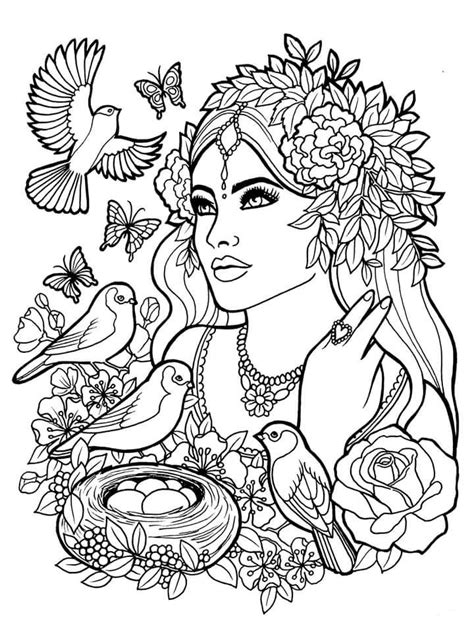 Coloring pages antistress a magic key to relaxation and tranquility. Anti stress coloring pages for girls to download and print ...