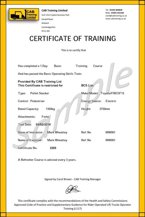 It is free to download. 009 Forklift Certification Card Template Free Original throughout Forklift Certifi… in 2020 ...
