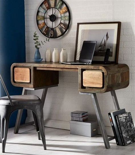 Shop online for a large selection of computer desk, credenzas, standing desk and more. Handcrafted computer desk in reclaimed wood and iron #uk # ...