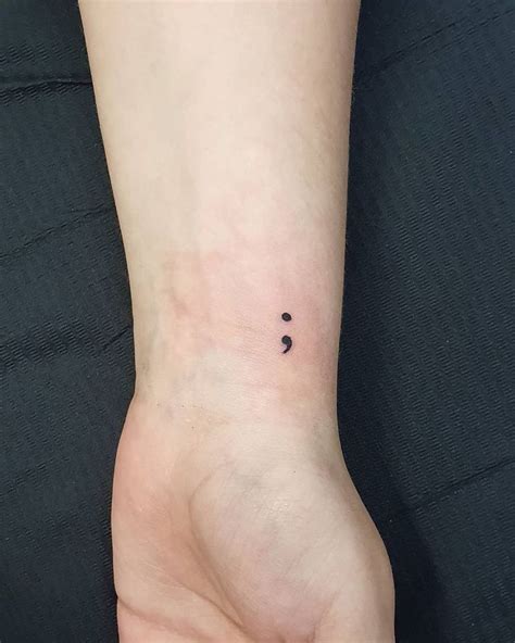 Maybe you would like to learn more about one of these? 51 Semicolon Tattoos On Wrist You Should Always Think in ...