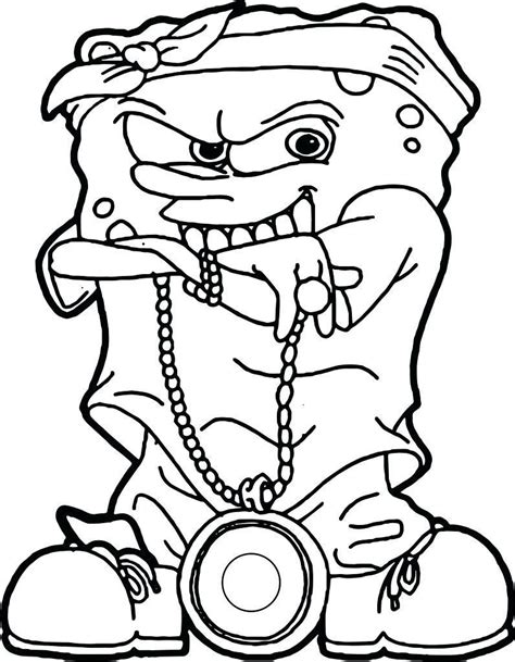 Spongebob coloring pages are such a fun way to enjoy your favorite cartoon characters. Ghetto Spongebob Coloring Pages - BubaKids.com