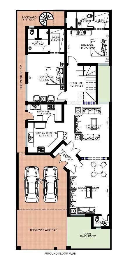 We all have the power to make people feel ways through what we produce. House Floor Plan | By Ar . Naqsh Jaffery - 10 Marla House ...