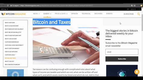 .of taxes on bitcoin gains has become important for crypto traders too. Bitcoin and Taxes - YouTube