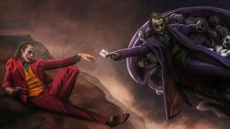 Heath ledger's joker by tovmauzer on deviantart. Joker as Joaquin Phoenix and Heath Ledger in Michelangelo ...