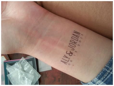 Temporary Tattoo Wedding Favours