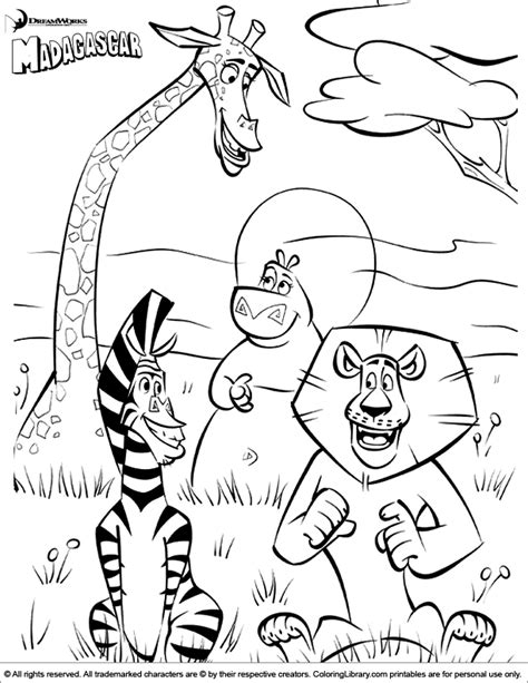Just click on the madagascar coloring pages that you like and then click on the print button at the top of the page. Madagascar coloring pages to download and print for free