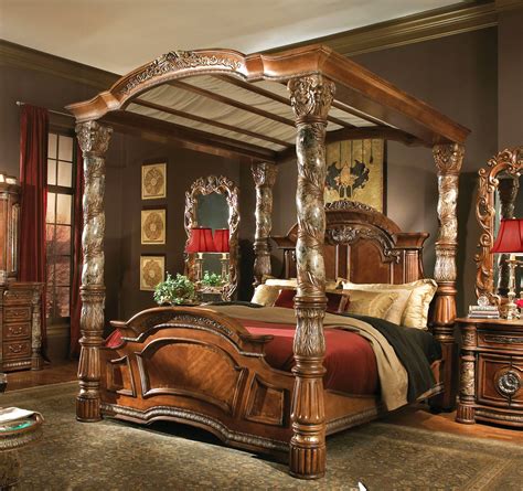 Alarica queen platform 5 piece dresser set. Breathtaking King Size Canopy Bed | Canopy bedroom sets ...