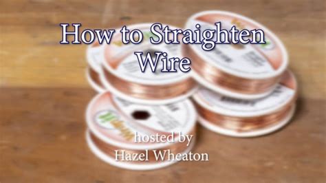 Start my online course today! How to Straighten Wire in 2020 | Wire jewelry tutorial ...