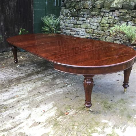 Stark extending dining table with glass, ceramic or laminate top mounted on a trestle base. Victorian Mahogany Extending Dining Table Seat 12 | 504510 ...
