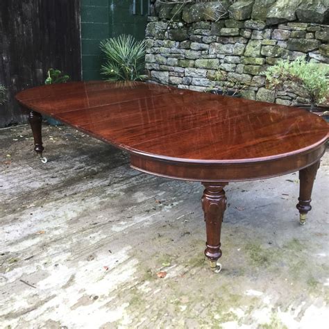 The glossy white pillar dining table that extends to seat 12 is a looker. Victorian Mahogany Extending Dining Table Seat 12 | 504510 ...