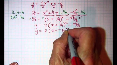 👉 learn how to identify the vertex of a parabola by completing the square. Completing the Square to get vertex form of quadratic ...