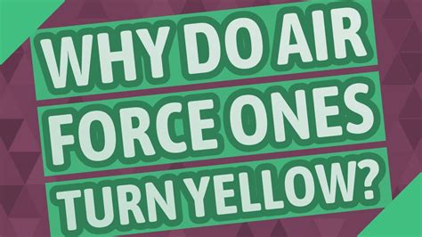 Why do boxwoods turn yellow. Why do Air Force Ones turn yellow? - YouTube