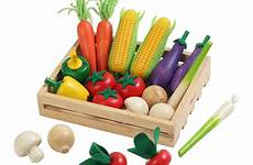 vegetable toys zulily play kitchen crate juguete food toy set desde guardado pretend