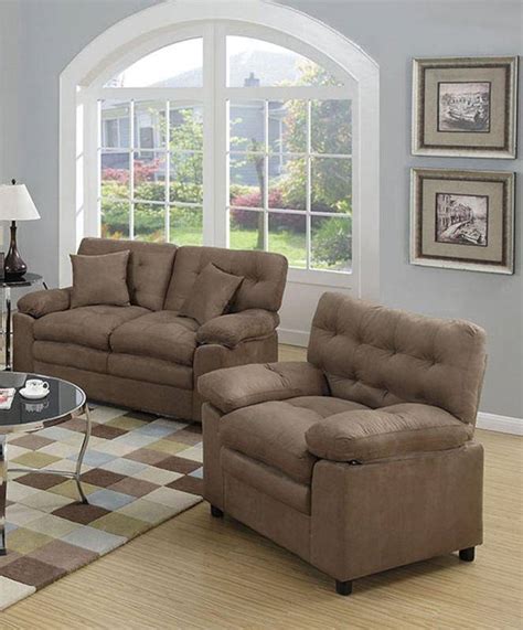 Esright 84.2 green velvet couch mid century modern sofa,tufted velvet fabric sofa with 2 bolster pillows, sofas couches for living room, apartment, bedroom 4.5 out of 5 stars 52 $399.99 $ 399. Modern Brown Fabric Upholstered 3-Pcs Sofa Set F7910 Poundex (F7910) Buy online!