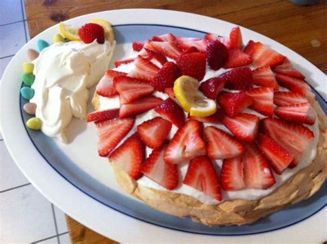 Check spelling or type a new query. Easter pavlova topped with lemon greek yogurt (gf and cow ...