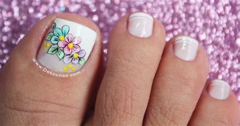 Pedicure flores toe nail diseños de uñas de pies | diseños. Disenos De Flores Faciles Para Unas De Pies - Vernajoyce Blogs