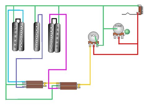 Humbucker wiring diagram 3 way switch telecaster. Wiring Diagram For 2 Blackouts 1v 1t 3 Way Blade Switch