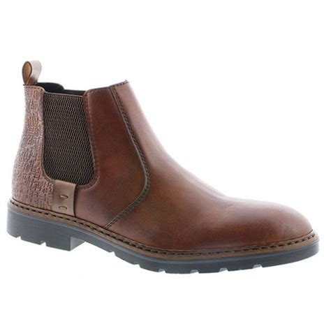 The chelsea boot dates back to the victorian era. Rieker Mens Clarino Brown Leather Chelsea Boots F3553-24