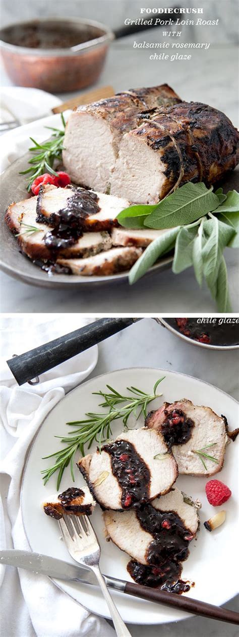 My life a plate brined pork loin. Grilled Pork Loin Roast with Balsamic and Raspberry Chili ...