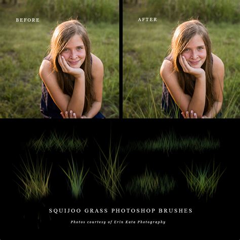 Unlimited photoshop templates for photographers. Squijoo Grass & Greenery Photoshop Brushes | Squijoo.com