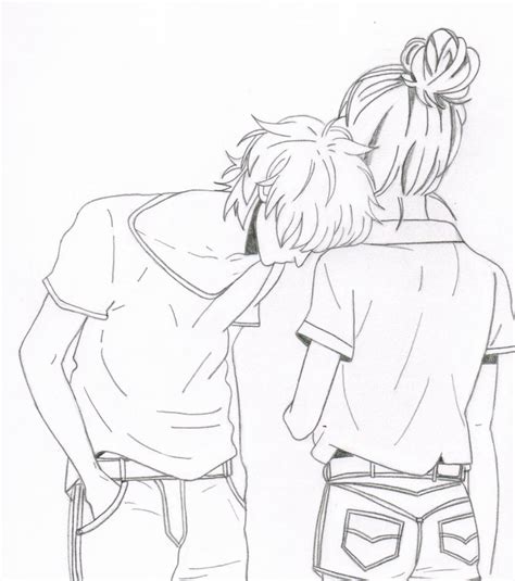 Anime couple cute easy drawings. Cute Anime Couple by OliveVanilla on DeviantArt