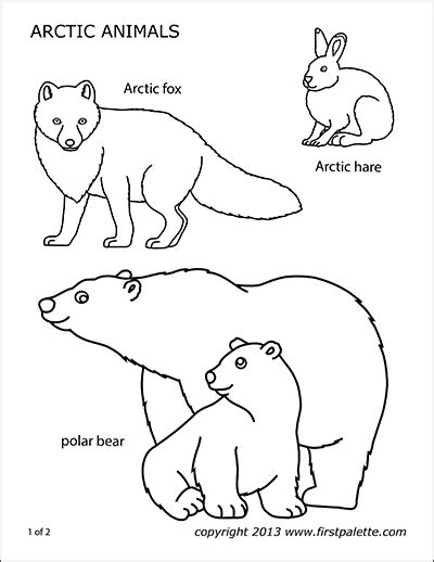 Free printable arctic animal coloring pages. Polar Bear | Free Printable Templates & Coloring Pages ...