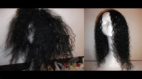 An amazing rejuvenation of matted, tangled wavy weft hair ...
