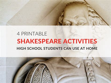 Find out interesting facts about the famous playwright, william shakespeare. 4 Shakespeare Activities for High School Students to Use ...