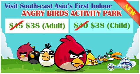 Ni la kaunter tiket nya. Angry Birds Activity Park Johor Bahru | BusOnlineTicket.com