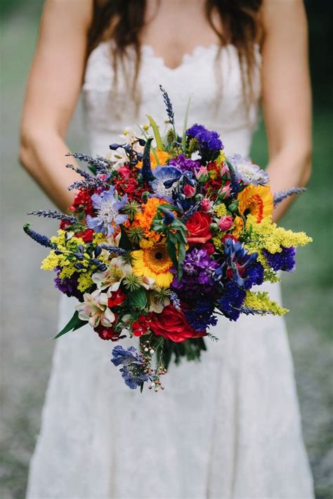 50 wedding bouquet ideas for your summer wedding 2018. 47 Beautiful And Natural Wildflower Wedding Ideas ...