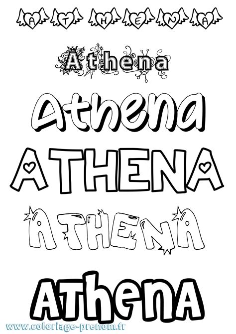 Voir plus d'idées sur le thème les chevaliers du zodiaque, zodiaque, chevalier. Coloriage du prénom Athena : à Imprimer ou Télécharger ...