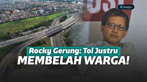 Perbedaan etnis, religi maupun ideology dalam satu wadah negara indonesia Bantah Jalan Tol Pemersatu Bangsa, Rocky Gerung : Justru ...