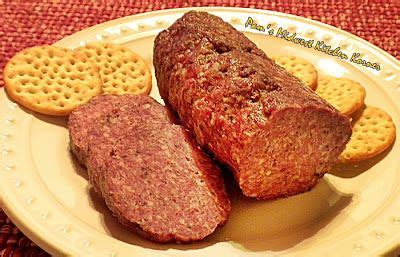 Lean ground beef, liquid smoke, black pepper, curing salt, garlic salt. Homemade Summer Sausage & Lunch Meat | The Frugal Farm ...