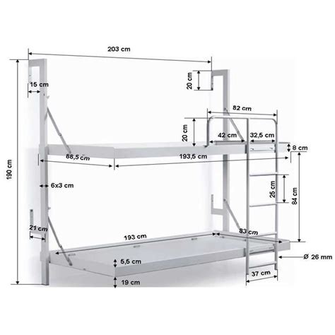 Letto a scomparsa a castello design moderno tommi e jerri. Misure Altezze Letti A Castello : Letto A Soppalco ...