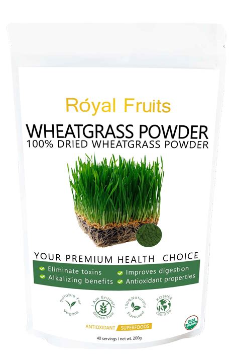 Want to know the best ways to incorporate wheatgrass into your diet? Dried Wheatgrass Powder Organic - Royal Fruits