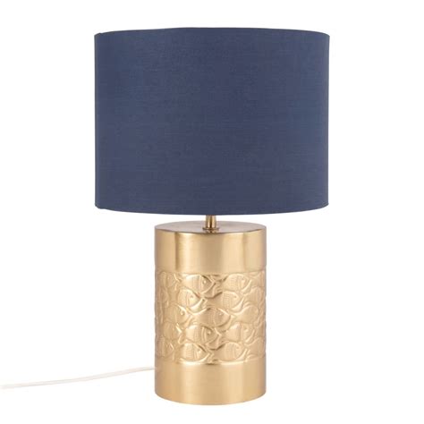 Trouvez abat jour lampe sur 2ememain ✅ avantageux pour tout le monde. Lampe en métal doré et abat-jour bleu Fishes | Maisons du ...