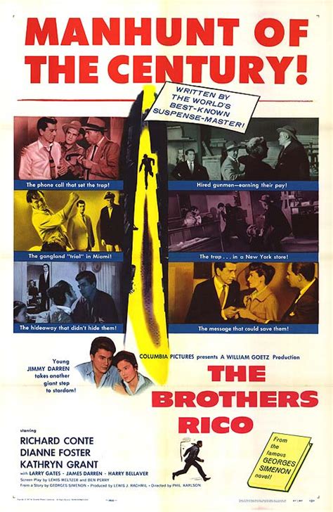 Know more brothers trailer, release. Brothers Rico movie posters at movie poster warehouse ...