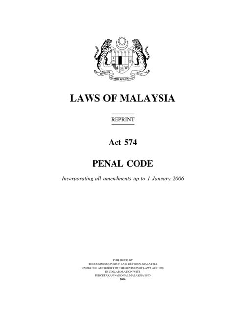 Check spelling or type a new query. Malaysia Penal Code -Act 574.pdf | Forgery | Robbery